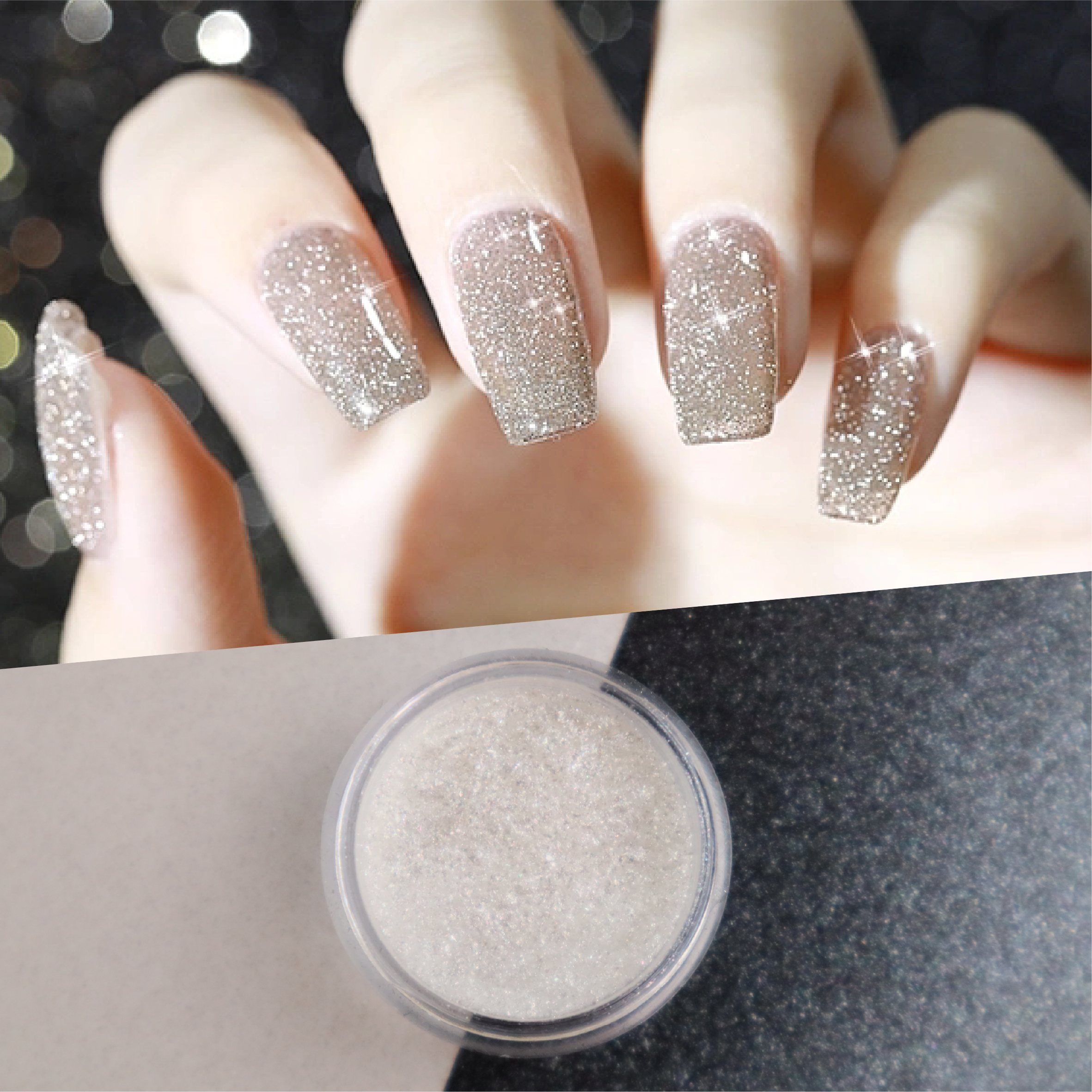 Diamond Silver White Pigmento Pearlescente